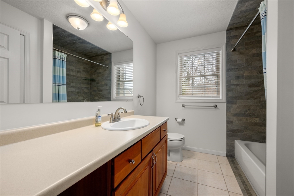 181 High Street, Unit 1 Andover, MA 01810 - Photo 19 of 21 a bathroom with a sink a toilet and a large mirror