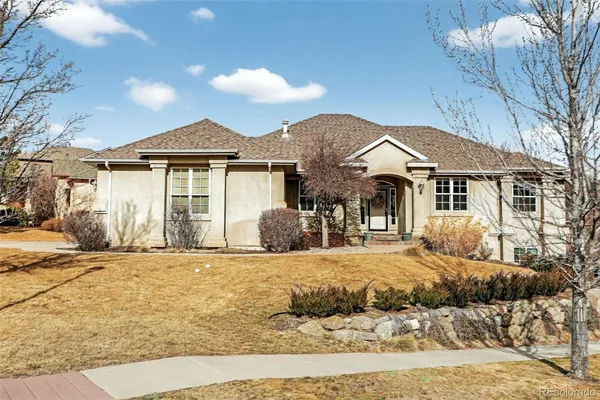 a view of a house with a outdoor space