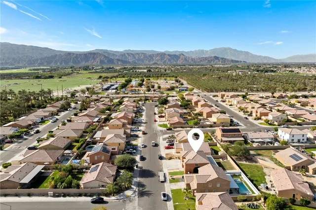 a view of city and mountain