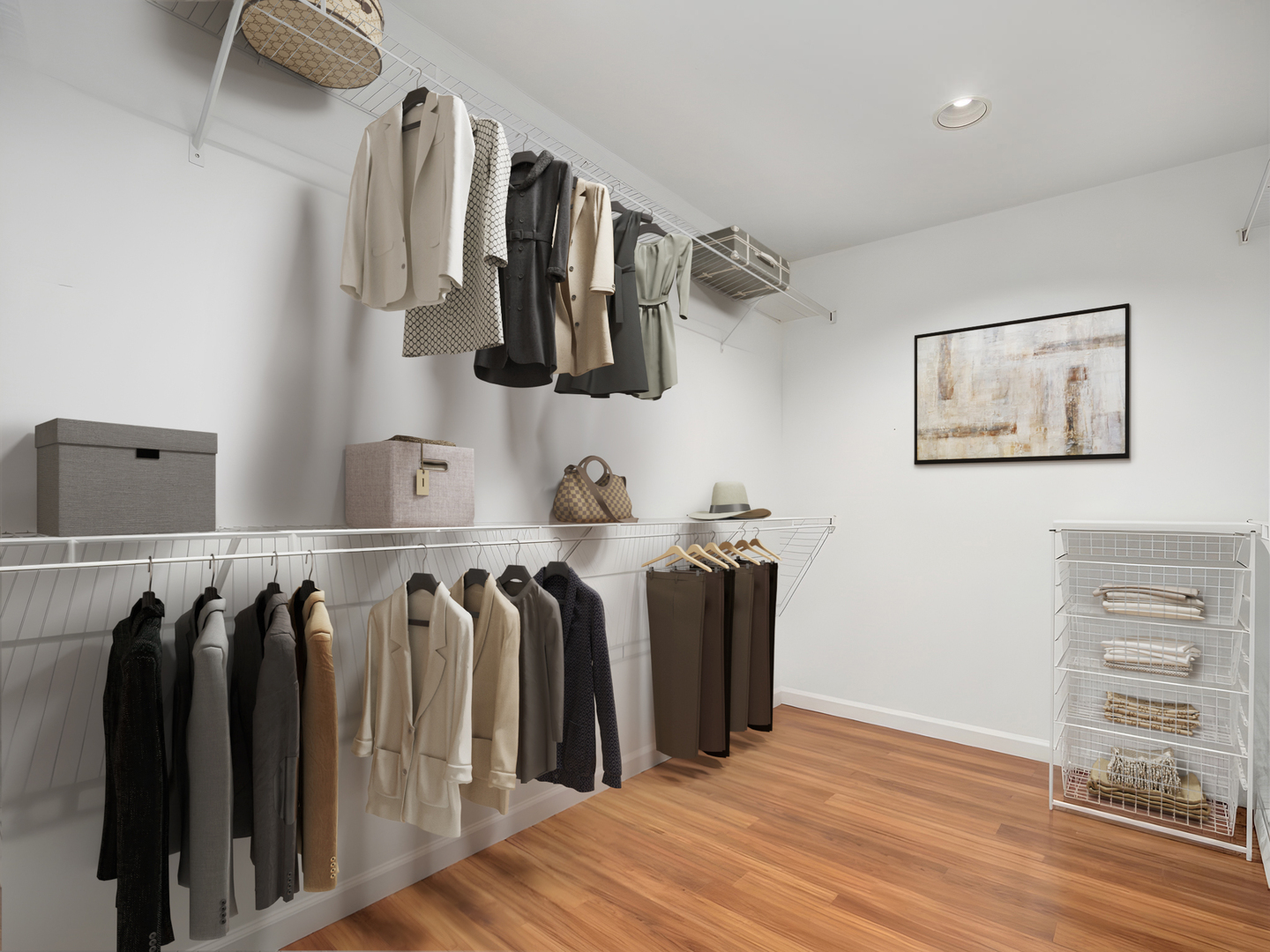 11 Manchester Lane Elmhurst, IL 60126 - Photo 15 of 29 a view of walk in closet with clothes and shoes