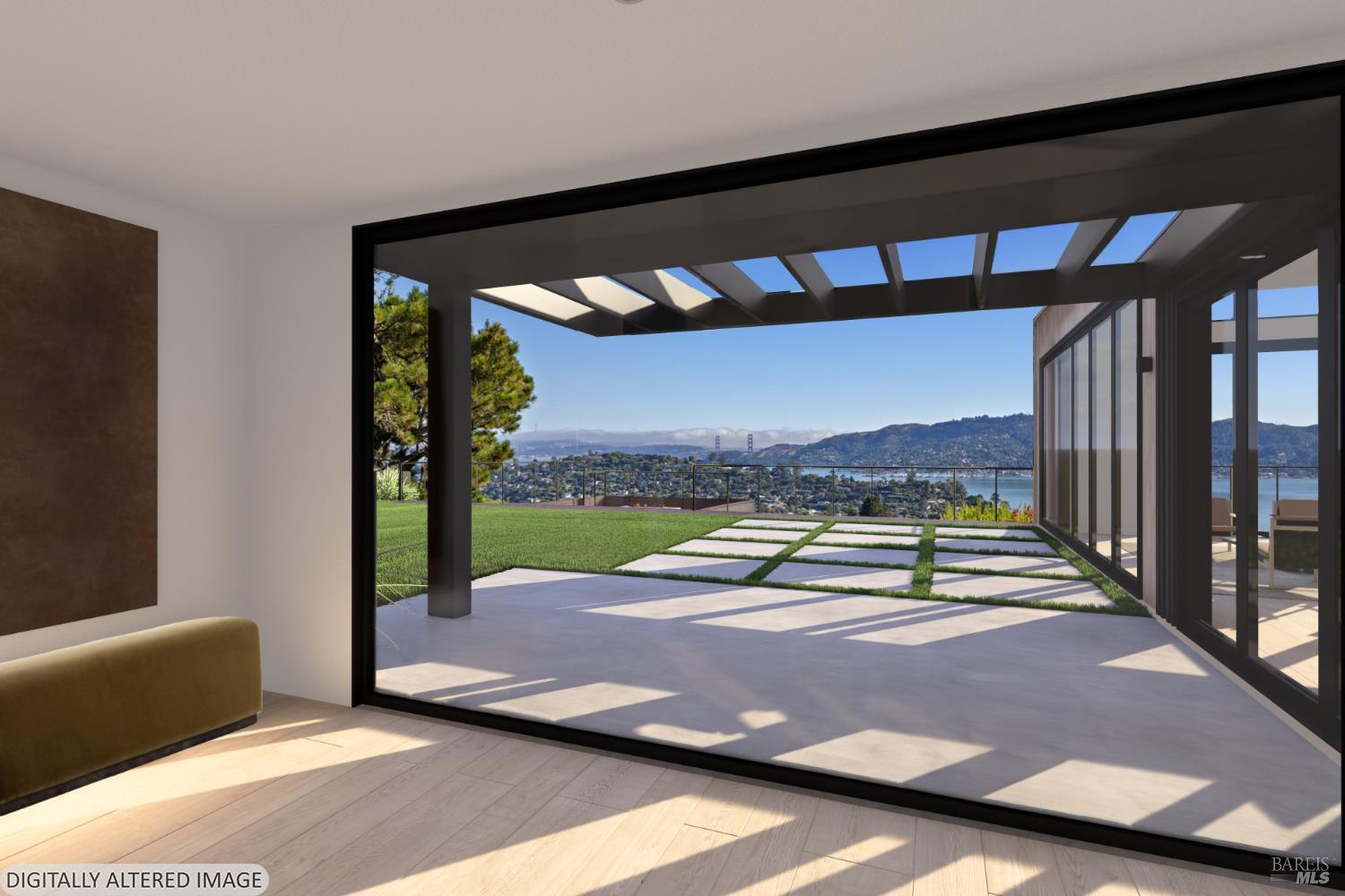 81 Mt Tiburon Road Belvedere Tiburon, CA 94920 - Photo 6 of 26 Digitally Altered Image with Architectural Rendering