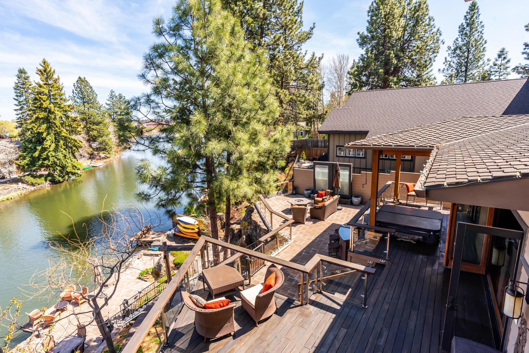 128 Northwest Allen Road Bend, OR 97703 - Photo 31 of 40 Nice view from the upper covered deck