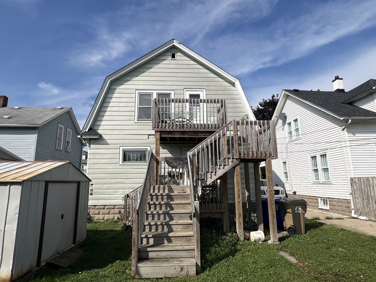 5023 23rd Avenue Kenosha, WI 53140 - Photo 2 of 8 Back with 2-story Deck