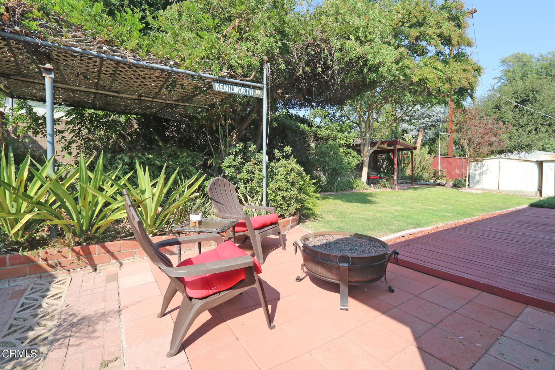 1026 Crestview Drive Pasadena, CA 91107 - Photo 25 of 29 a view of a backyard with sitting area