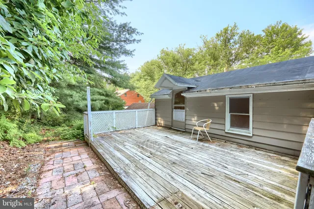 a house view with a backyard