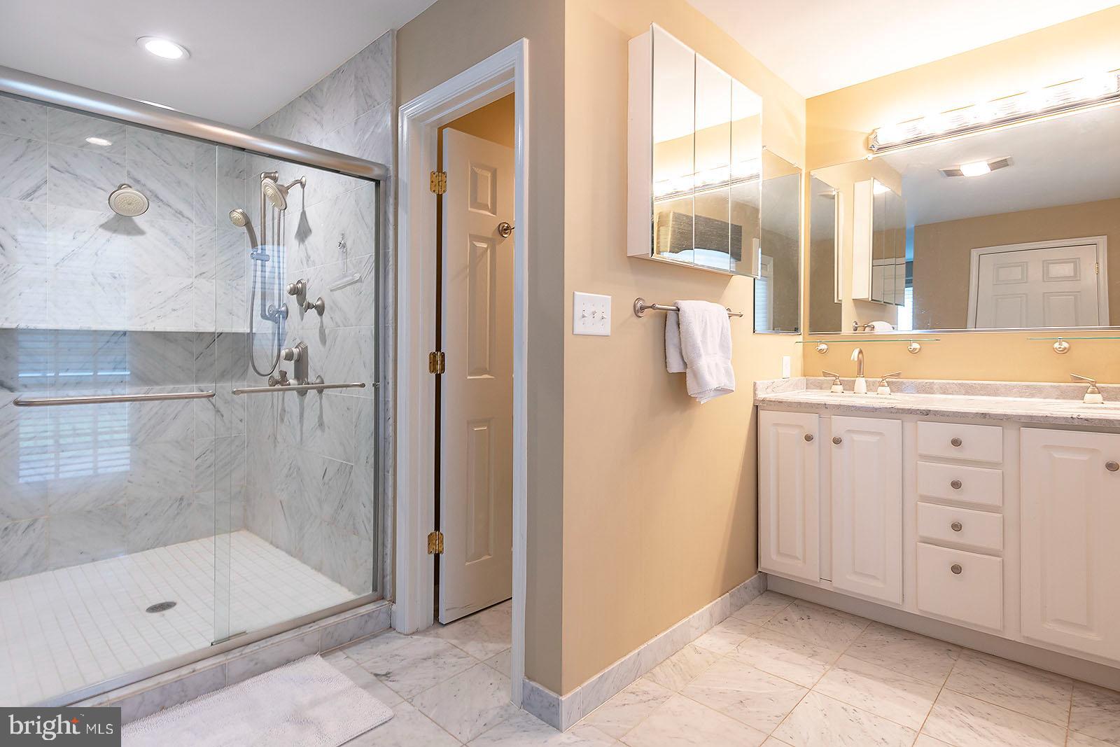 127 Stonebrook Road Winchester, VA 22602 - Photo 26 of 64 Primary bathroom with tiled shower & double sinks