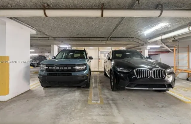 a view of car garage