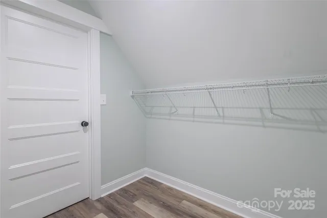 a view of a closet