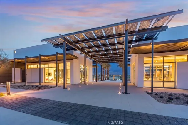 a outdoor space with furniture