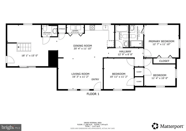 a picture of a room with a white wall and a large window