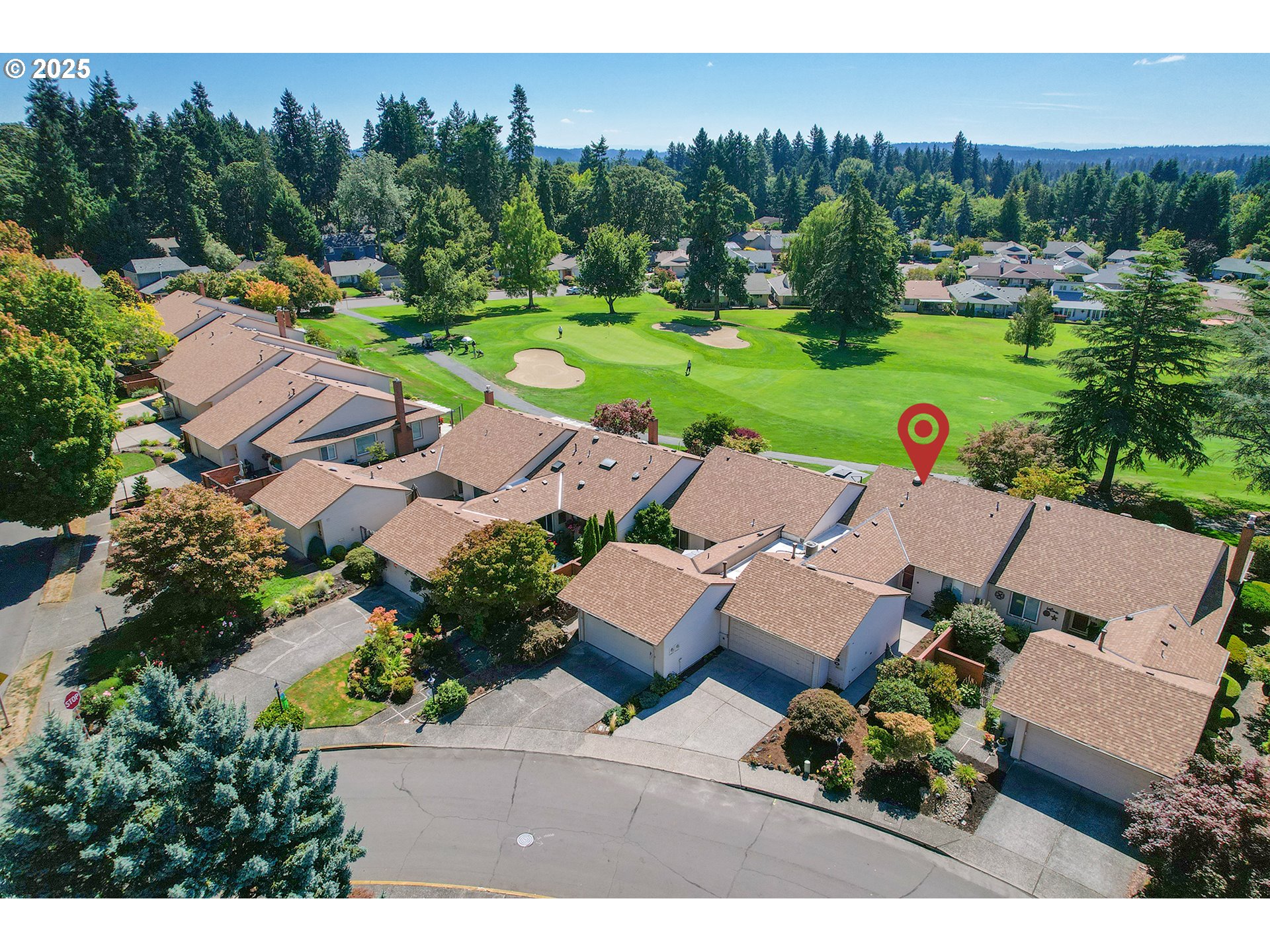 15730 Southwest Greens Way Portland, OR 97224 - Photo 37 of 42 an aerial view of a house with garden space and street view