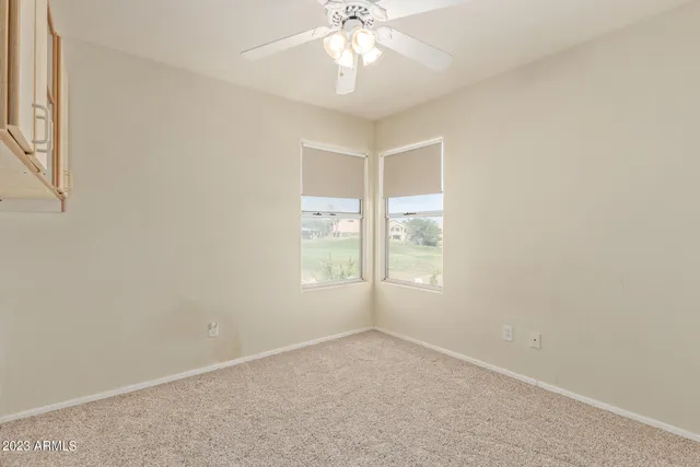 a view of an empty room