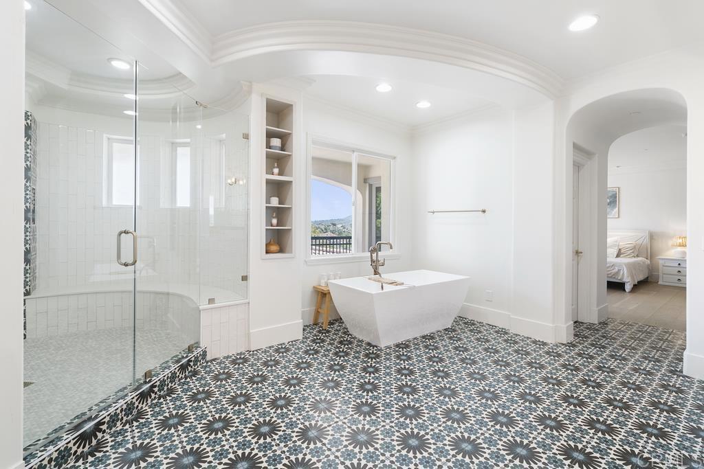 8 Corte Vizcaya San Clemente, CA 92673 - Photo 31 of 62 a bathroom with a bathtub and a shower