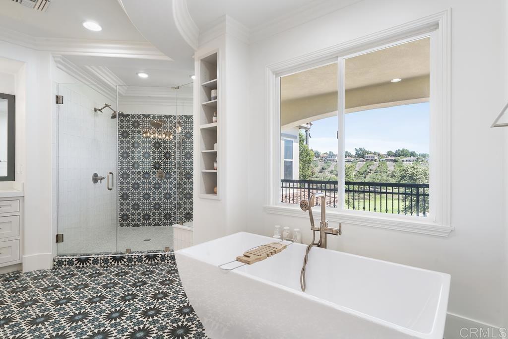 8 Corte Vizcaya San Clemente, CA 92673 - Photo 33 of 62 a bathroom with a bathtub and a shower