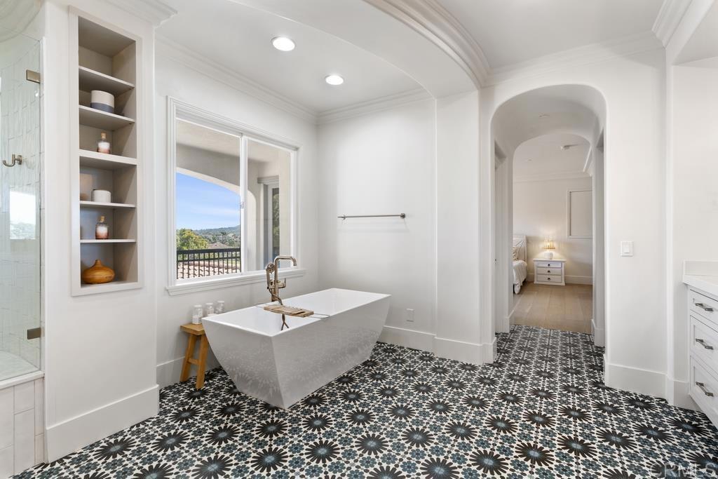 8 Corte Vizcaya San Clemente, CA 92673 - Photo 35 of 62 a bathroom with a sink and a mirror
