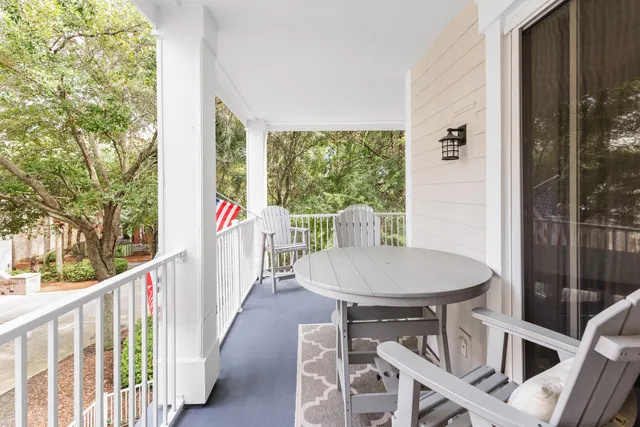 a view of balcony and patio