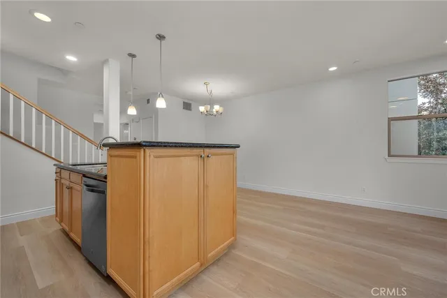 a view of a hallway with entryway