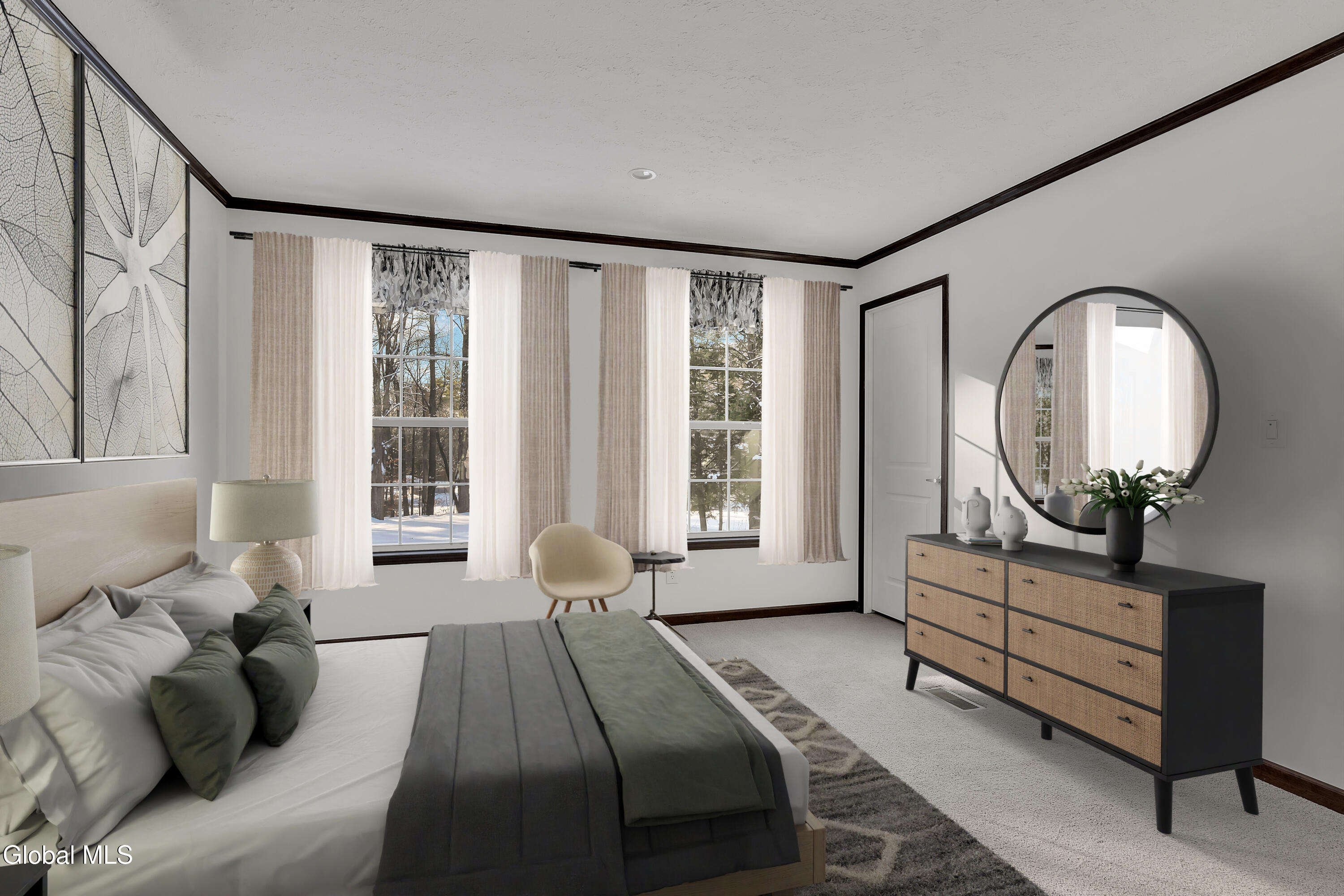 51 West Mountain Road Corinth, NY 12822 - Photo 3 of 35 51 w mtn bedroom virtually staged