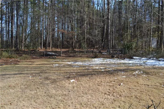 a view of outdoor space with seating area