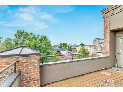 a view of a balcony with an outdoor space