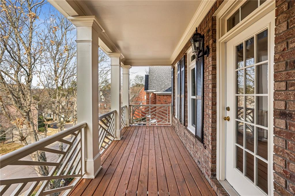 3519 High Grove Way Atlanta, GA 30319 - Photo 24 of 38 a view of a balcony with wooden floor and outdoor space