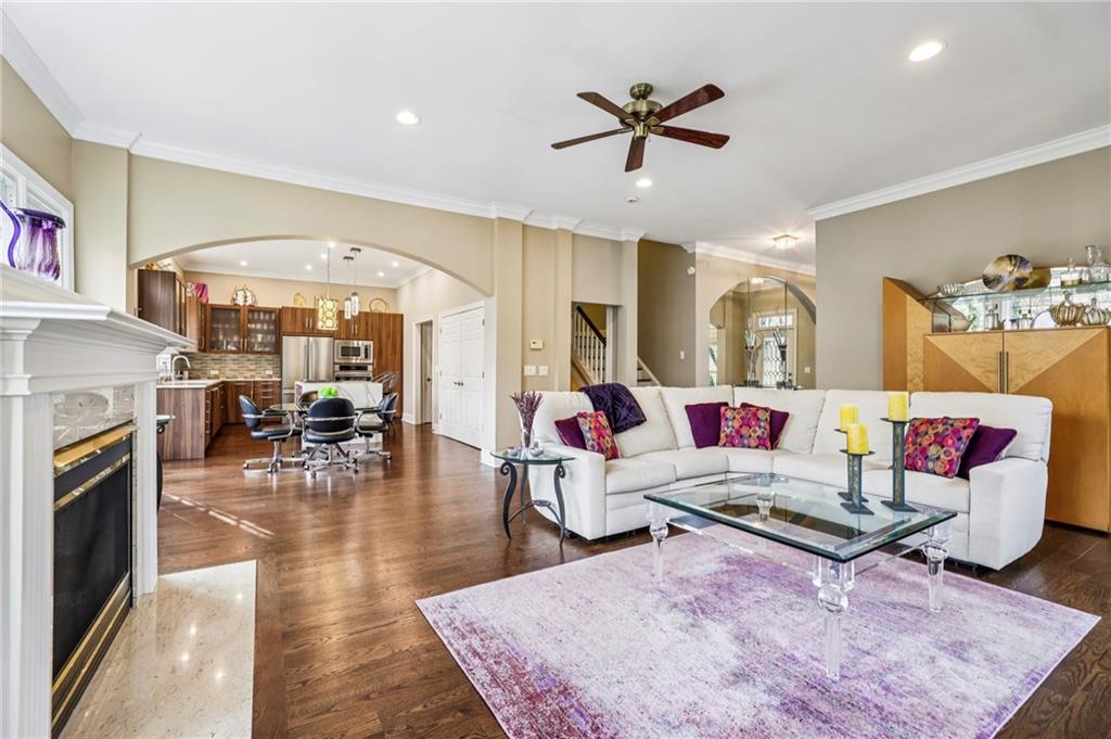 3519 High Grove Way Atlanta, GA 30319 - Photo 9 of 38 a living room with furniture and kitchen view