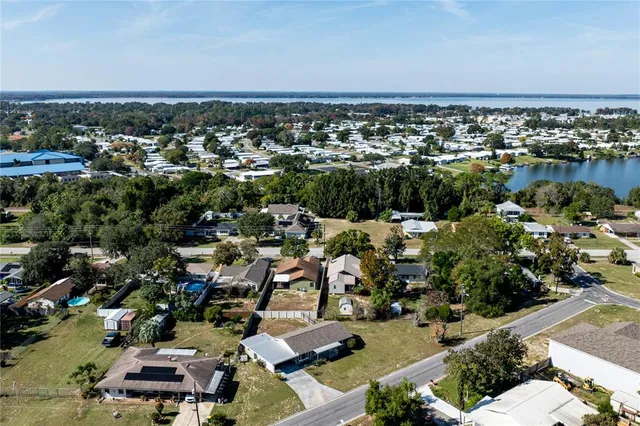 an aerial view of a city