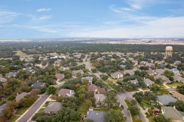 an aerial view of city
