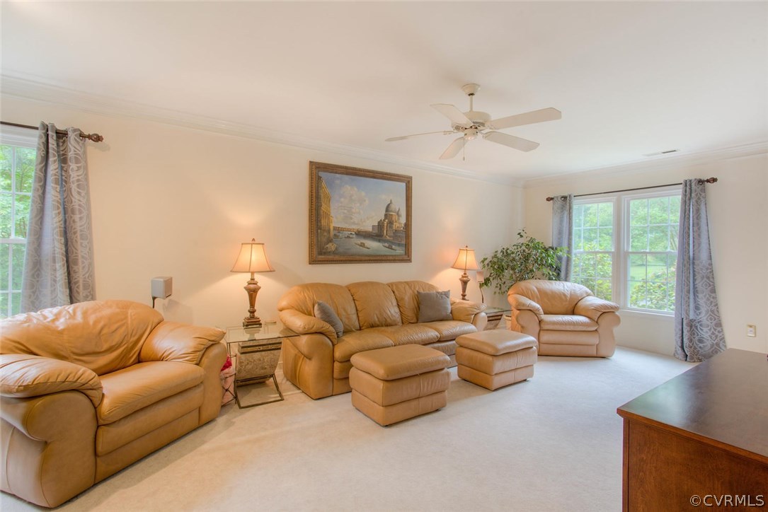5501 Windy Ridge Court Midlothian, VA 23112 - Photo 6 of 31 a living room with furniture and a large window