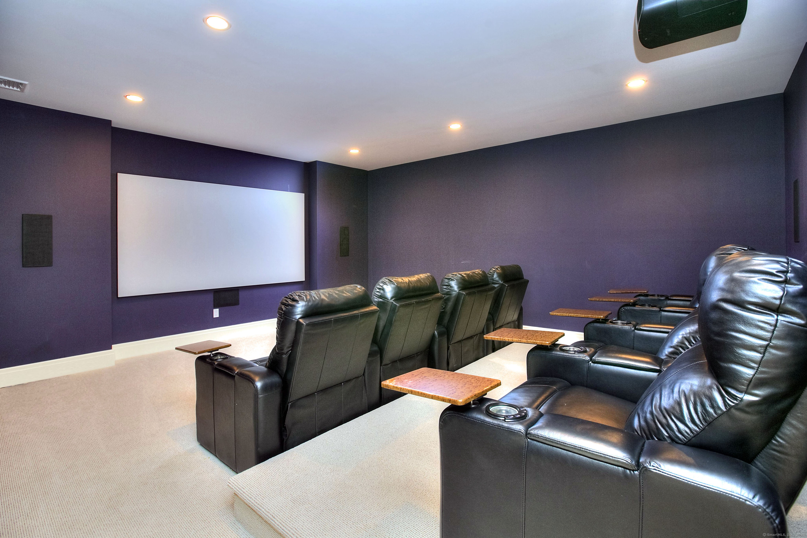 10 Debra Lane Westport, CT 06880 - Photo 31 of 40 a projector room with furniture