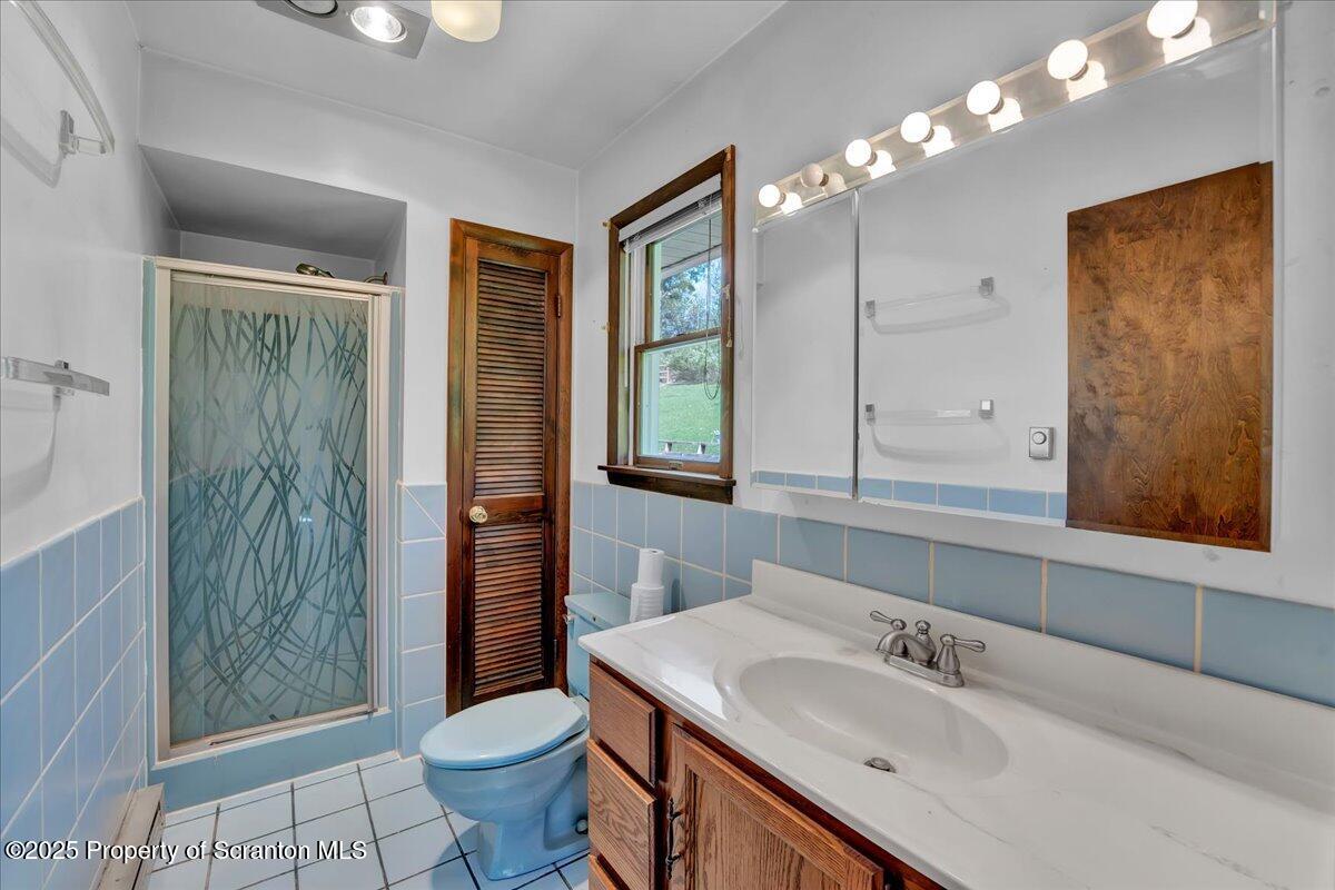 906 Violet Terrace Clarks Summit, PA 18411 - Photo 22 of 38 a bathroom with a sink toilet and shower