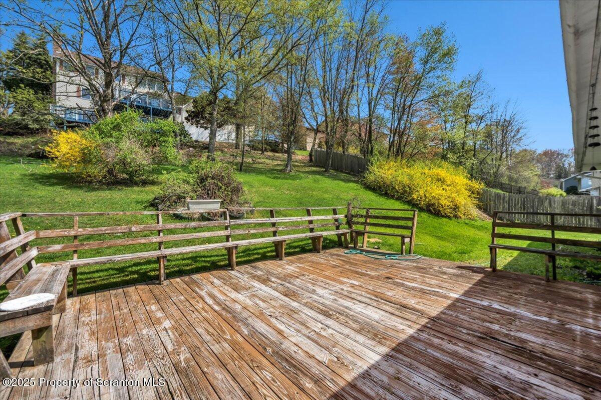 906 Violet Terrace Clarks Summit, PA 18411 - Photo 27 of 38 a view of a park with wooden fence
