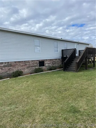 a backyard of a house