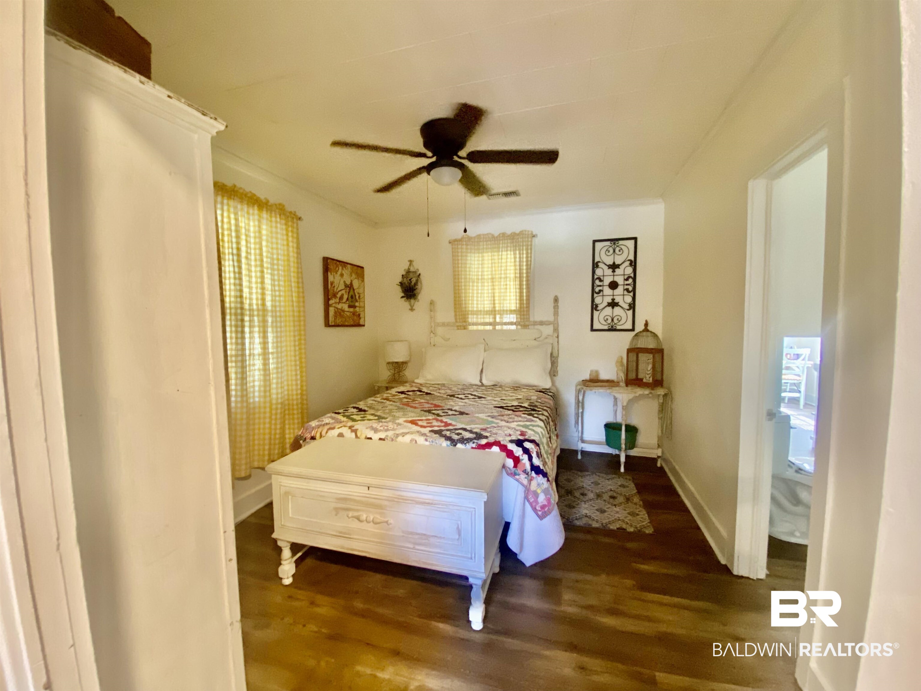 531 Highway 136 Monroeville, AL 36460 - Photo 24 of 48 Bedroom with wood-type flooring and ceiling fan