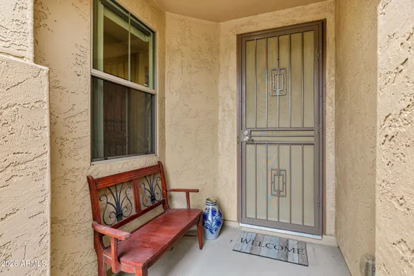 a view of a entryway door of the house