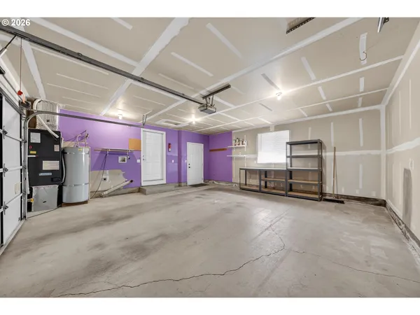 a view of a room with storage space