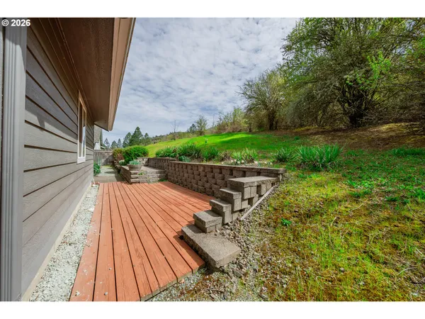 a view of outdoor space with deck