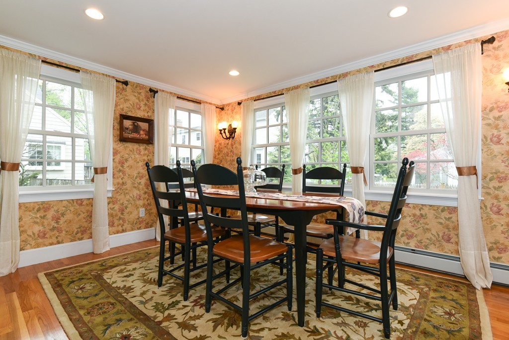 43 Douglas Road Needham, MA 02492 - Photo 8 of 23 a view of a dining room with furniture window and outside view