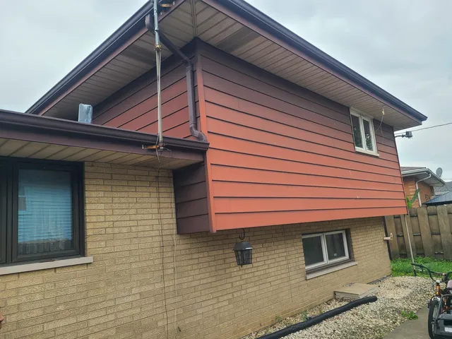 a front view of a house with a balcony