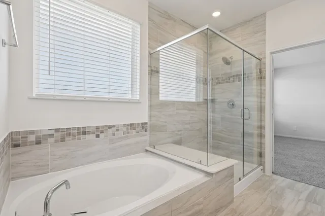 a view of bathroom with shower