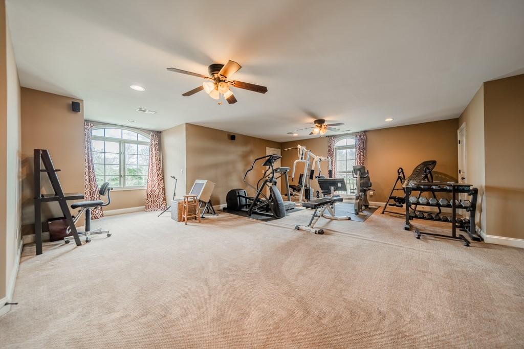 130 Chandelle Ridge Drive Woodruff, SC 29388 - Photo 36 of 45 a view of a room with gym equipment