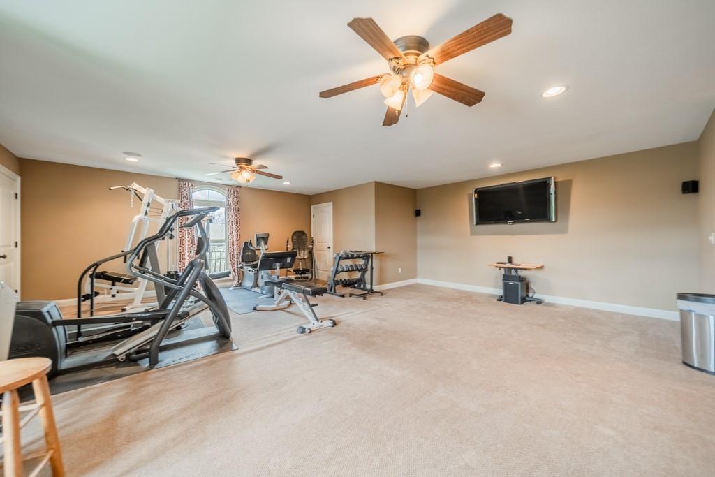 130 Chandelle Ridge Drive Woodruff, SC 29388 - Photo 37 of 45 a view of a room with gym equipment
