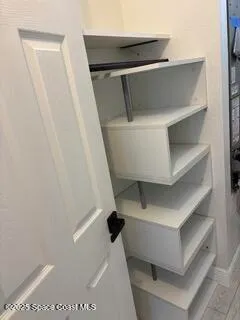 a view of walk in closet