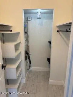 a view of walk in closet