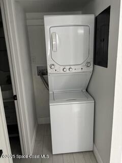 1704 University Lane, Unit 703 Cocoa, FL 32922 - Photo 15 of 18 a utility room with dryer and washer