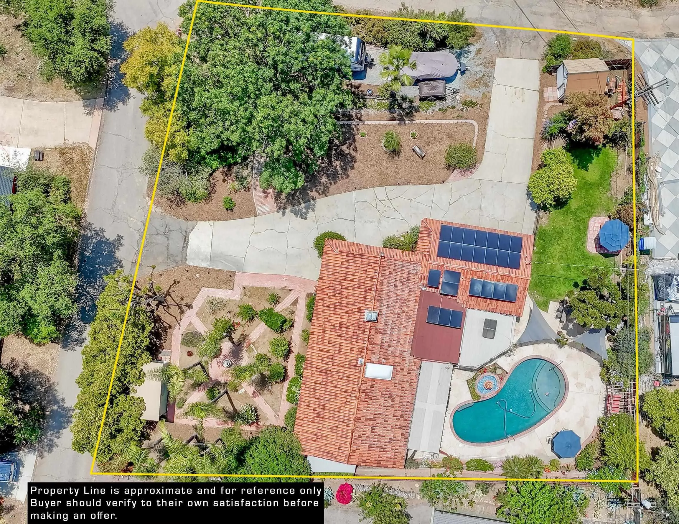 1996 Valley Rim Road El Cajon, CA 92019 - Photo 11 of 74 an aerial view of residential houses with outdoor space