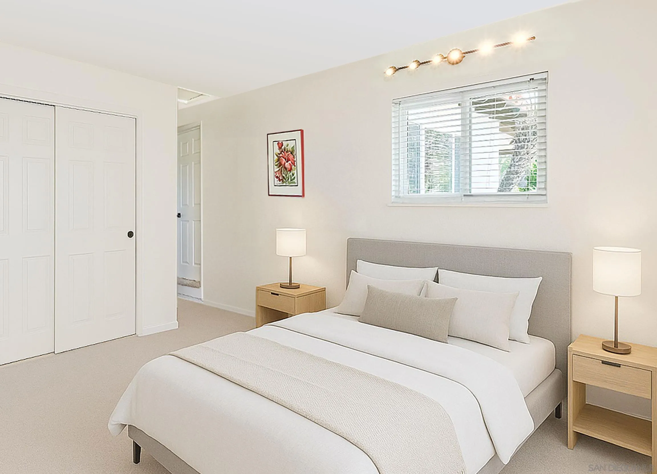 1996 Valley Rim Road El Cajon, CA 92019 - Photo 59 of 74 a bedroom with bed and a night stand