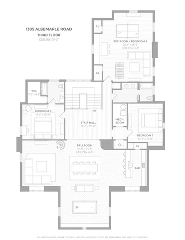 $11,495,000 | 1305 Albemarle Road | Prospect Park South