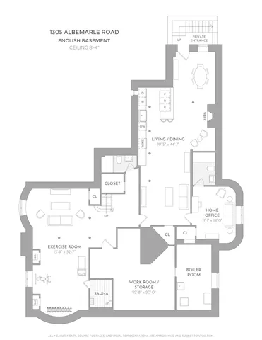 $11,495,000 | 1305 Albemarle Road | Prospect Park South
