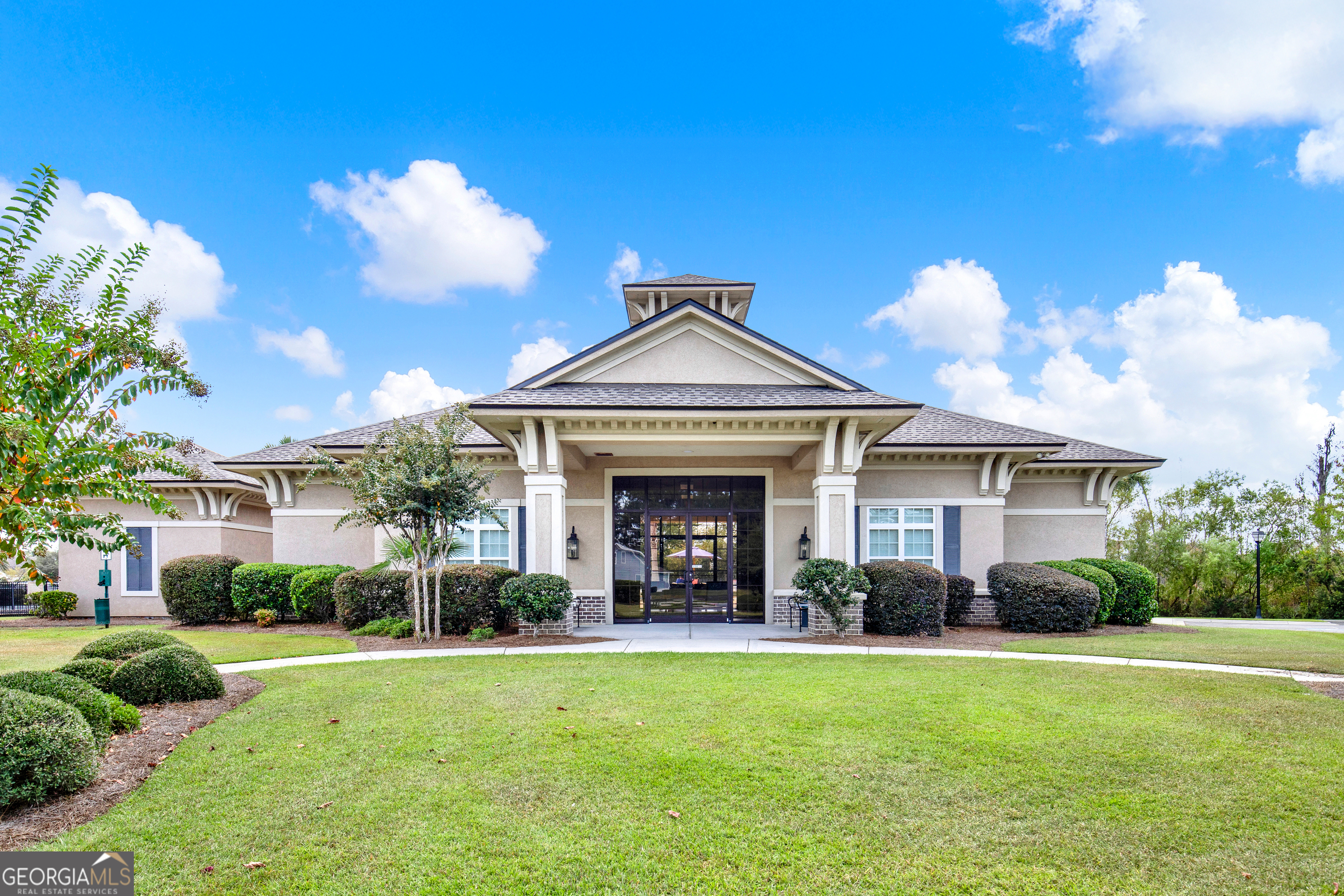 18 Stone Gate Court Pooler, GA 31322 - Photo 28 of 32 a view of a house with a swimming pool and a yard
